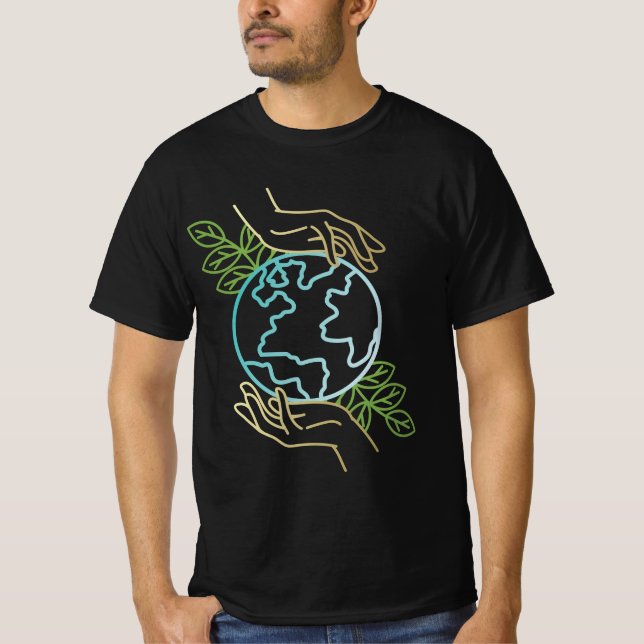 Earth - Nature Lover Design - Welterdtag T-Shirt (Vorderseite)
