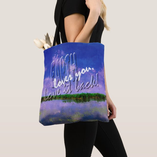 Earth Our Zuhause Blue Summer Sky Sky and Water Tasche (Von Nahem)