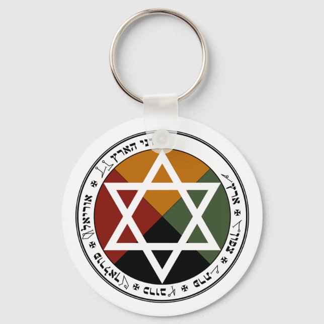 "Earth Pentagramm" Schlüsselanhänger (Vorderseite)