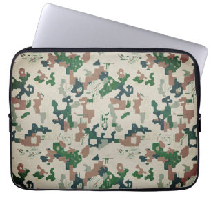 Earth Pixel Woodland  Laptopschutzhülle