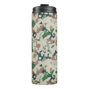 Earth Pixel Woodland  Thermosbecher