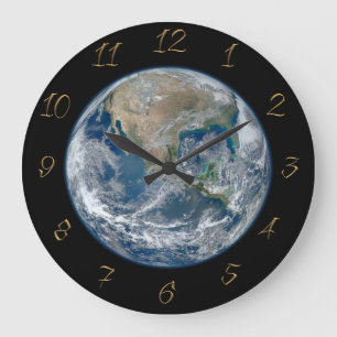 Earth planet große wanduhr