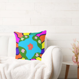 Earth Retro Vibes Art Kissen