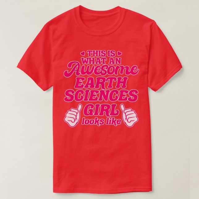 Earth Sciences Girl T-Shirt (Design vorne)