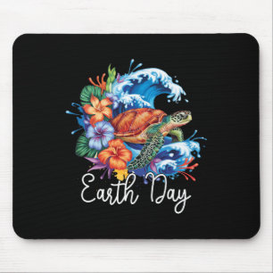 Earth Sea Turtle Art Earth Day 2025 Restore Rett T Mousepad
