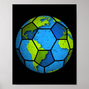Earth Soccer Ll. Der Earth Day Favors. Sonnentag Poster