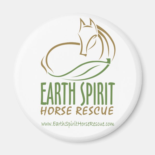 Earth Spirit Horse Secourt Inc. Magnet (Devant)