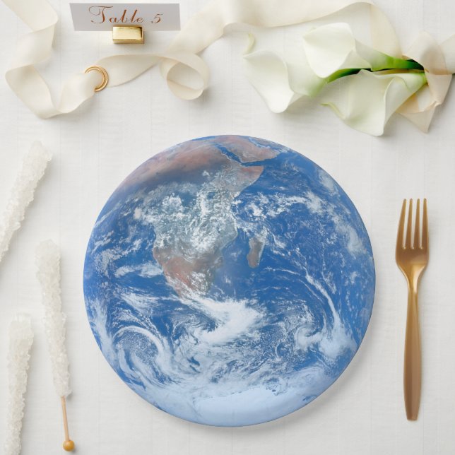 Earth Tableware from the Celestial Collection Pappteller (Hochzeit)