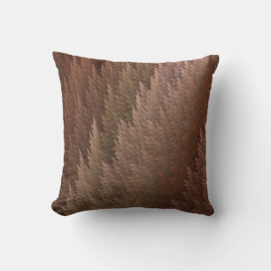 Earth Tartan Feather Muster Design Throw Kissen