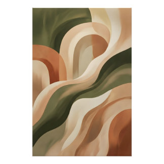 Earth Terracotta Abstract Wall Art Photo Print Fotodruck