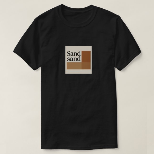 Earth Tone Contemporary T-Shirt – Modern Natural  (Design devant)