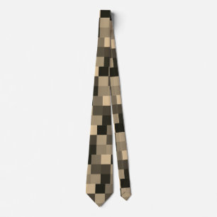 Earth Tone Digital Dazzle Camouflage Krawatte