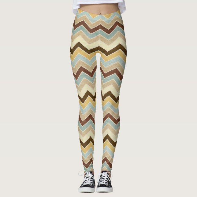 Earth Tone Pattern Leggings (Vorderseite)