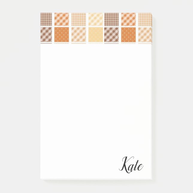 Earth Tone Post-it Klebezettel (Vorderseite)