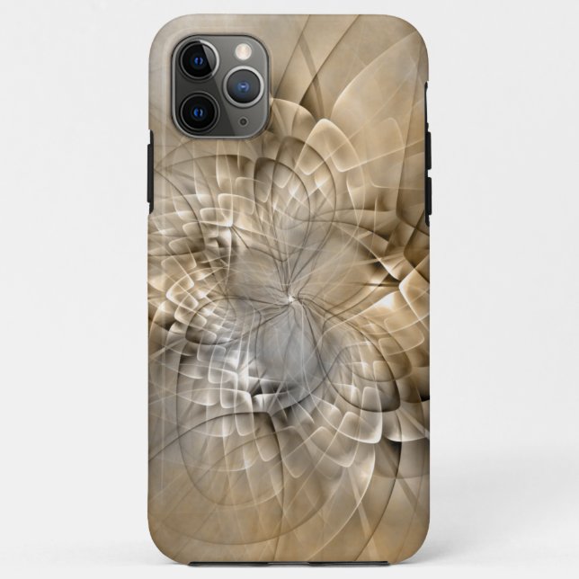 Earth Tones Abstrakt Moderne Fraktal Art Textur Case-Mate iPhone Hülle (Rückseite)