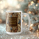 Earth Tones Christmas Merry Pattern#21 ID1009 Kaffeetasse<br><div class="desc">Wenn Sie sich fragen, welche Farbkombinationen Sie für Ihre Weihnachtsdekoration und Geschenkartikel in diesem Jahr auswählen sollten, habe ich Sammlungen von aufeinander abgestimmten Mustern erstellt, um das Leben ein wenig leichter zu machen. Diese Kaffeemaschine zeichnet sich durch eine Blattstruktur aus getrockneten Gräsern und Beeren in sanften Erdtönen aus. Eine Vorlage,...</div>