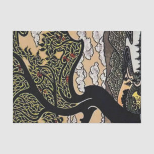 "Earth Tree and Valley" von Gisbert Combaz Seidenpapier