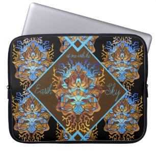 Earth und Sky Mandala Laptopschutzhülle