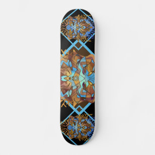 Earth und Sky Mandala Skateboard