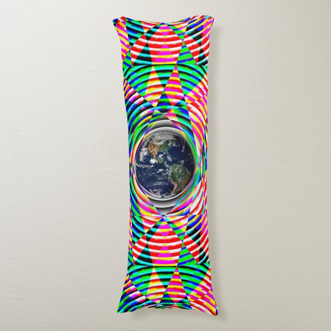 Earth Vibes (V) von Kenneth Yoncich Seitenschläferkissen (Vorderseite Vertikal)