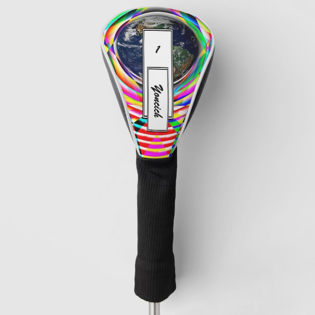 Earth Vibes von Kenneth Yoncich Golf Headcover (Vorderseite)