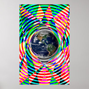 Earth Vibes von Kenneth Yoncich Poster