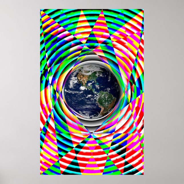 Earth Vibes von Kenneth Yoncich Poster (Vorne)