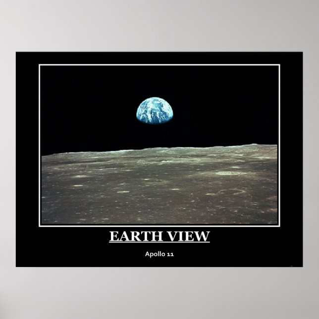 Earth View Apollo 11 Poster (Vorne)
