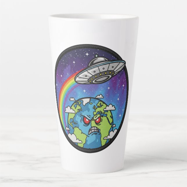 Earth vs UFO Milchtasse (Vorderseite)