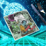 Earth Years Birthday SciFi Vintage Comic Science Serviette<br><div class="desc">Um jeden Geburtstag in der Galaxie oder darüber hinaus zu feiern. Für Science Fiction-Fans und antike Außerirdischen,  Vintage Comic und alles,  was Sci-Fi. Dress up in deinem bevorzugten Platz Anzug,  und Party die Nacht weg.</div>