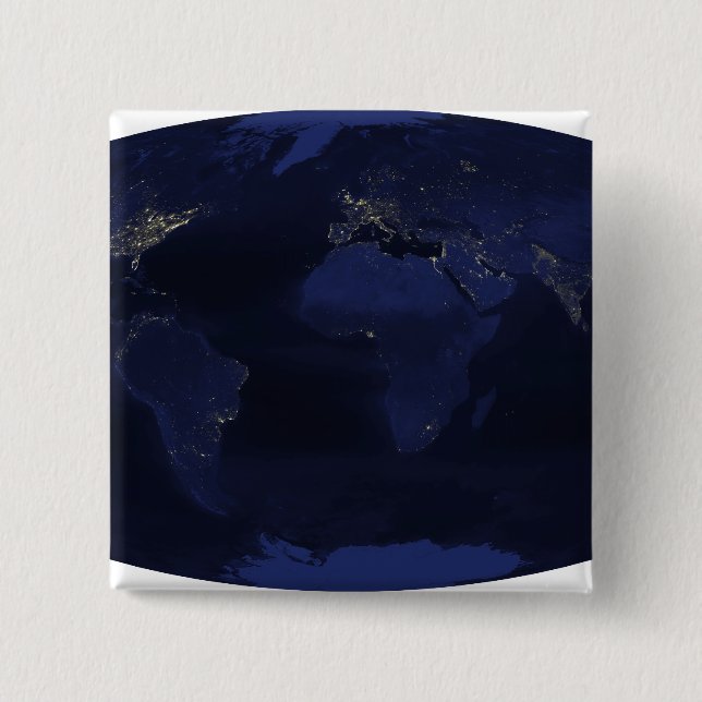 EarthÃ, Âs vom Menschen erzeugte Nachtlichter Button (Vorderseite)