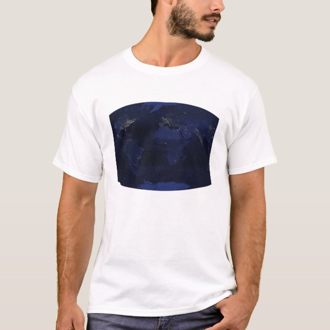 EarthÃ, Âs vom Menschen erzeugte Nachtlichter T-Shirt (Vorderseite)