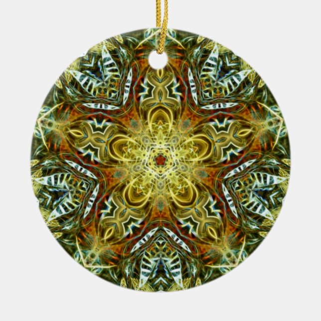 Earthania Star : Geometrisches Kunstdekoration Keramik Ornament (Vorne)