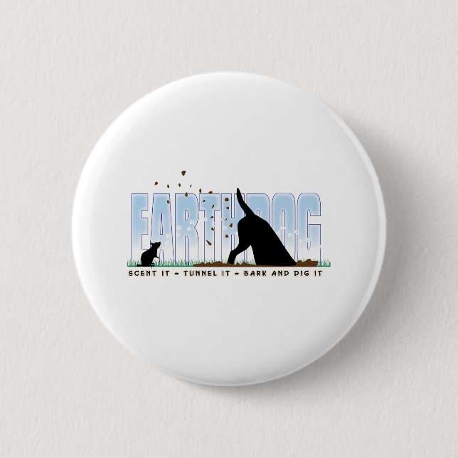 Earthdog Farbentwurf Button (Vorderseite)
