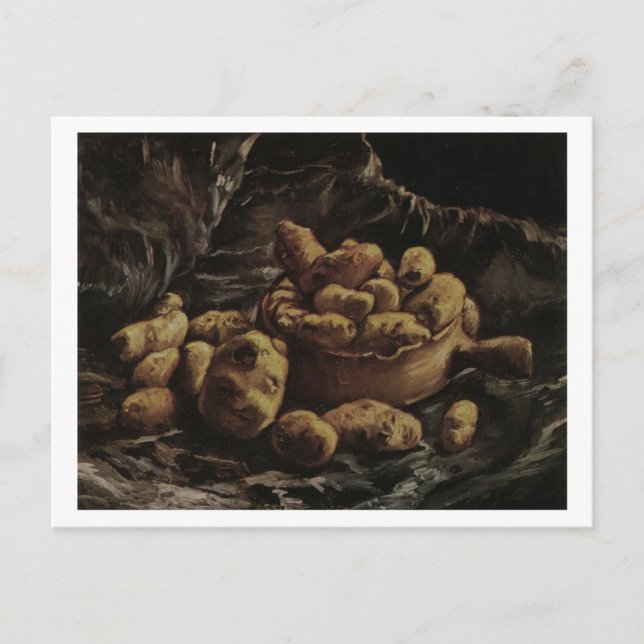 Earthen Bowl and Potato, Vincent van Gogh Postkarte (Vorderseite)