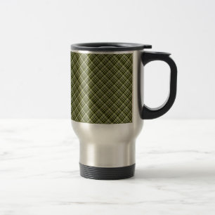 Earthen Green Kariert Travel Mug Reisebecher