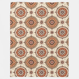 Earthen Radiance Mandala Fleecedecke