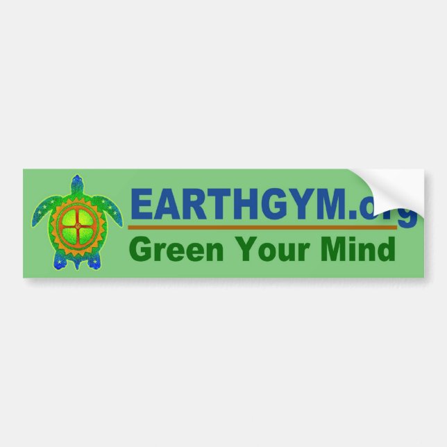 EarthGym.org-Autoaufkleber--Grün Autoaufkleber (Vorne)