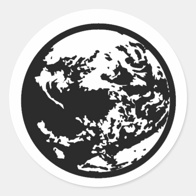 EarthMother Runder Aufkleber (Vorderseite)