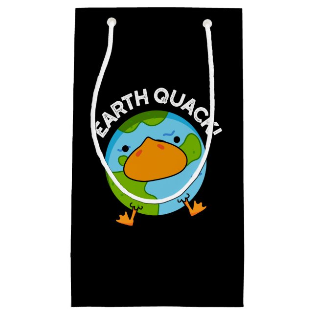 Earthquack Funny Earthquake Pub Dark BG Kleine Geschenktüte (Vorderseite)
