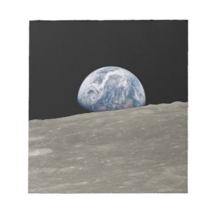 Earthrise Apollo 8 Notizblock