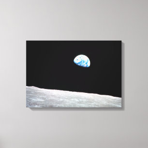 Earthrise - die Mondperspektive Leinwanddruck