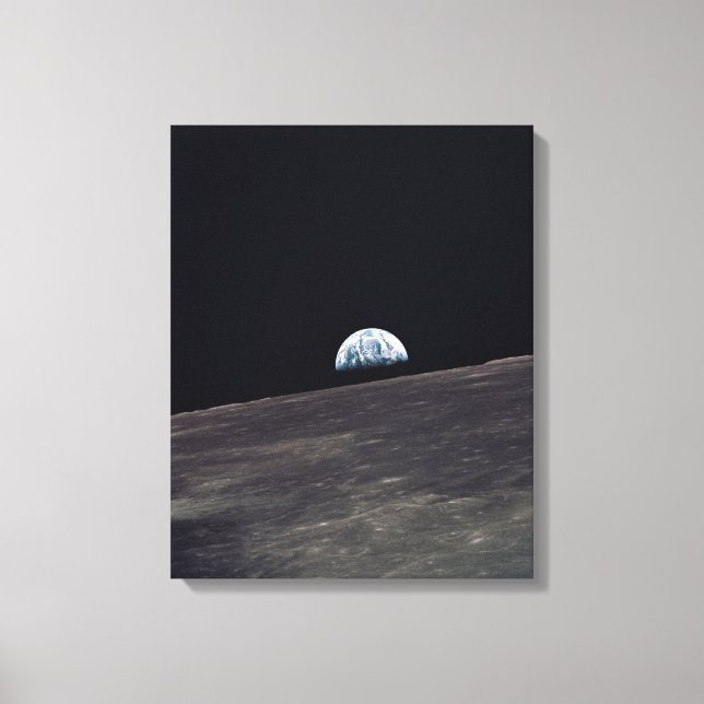 Earthrise Leinwanddruck (Vorderseite)