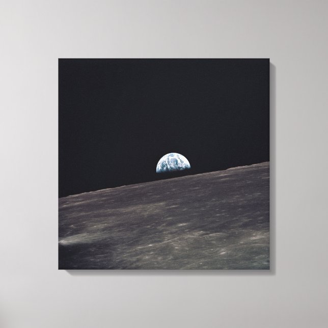 Earthrise Leinwanddruck (Vorderseite)