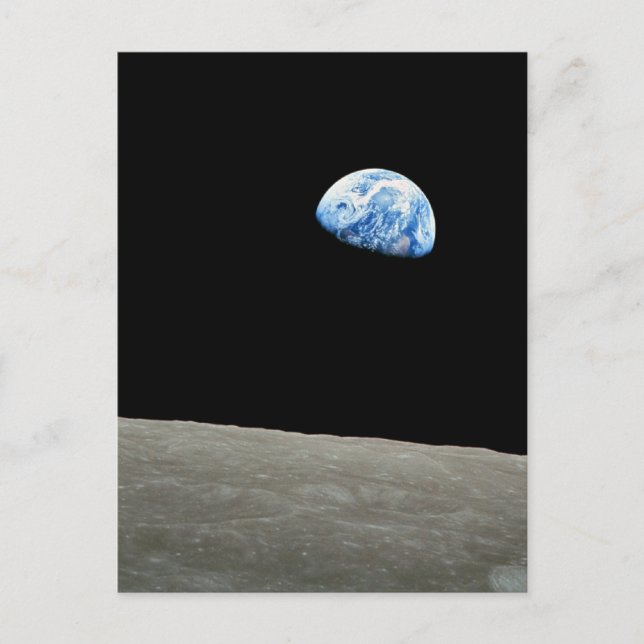 Earthrise Postkarte (Vorderseite)