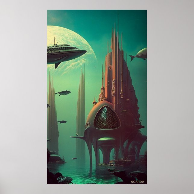 Earthrise Serenade (42x24in Extra Long) (W/Logo) Poster (Vorne)