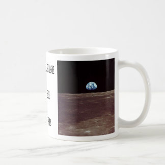 EARTHRISE ÜBER LUNA! KAFFEETASSE