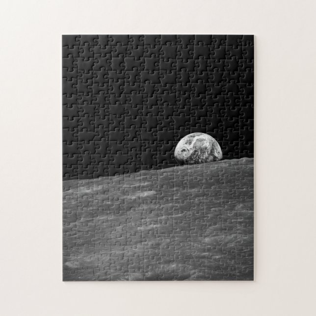 Earthrise von der Apollo-8-Mondmission (Vertikal)