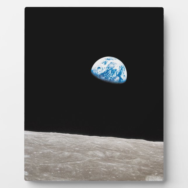 Earthrise William Anders Fotoplatte (Vorderseite)
