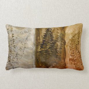Earthtone Aquarell - warme Erde Browns tont Farn Lendenkissen